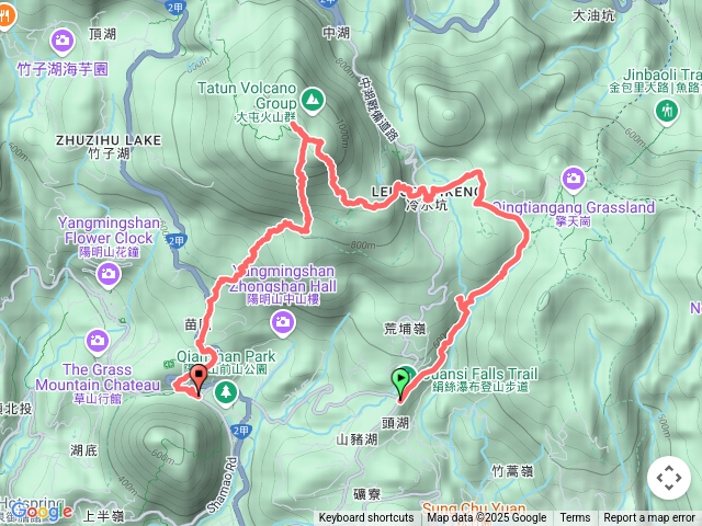 絹絲瀑布-七星山主峰