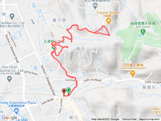 1100330 SD 五酒桶山、南崁山、南天宮、山鼻山