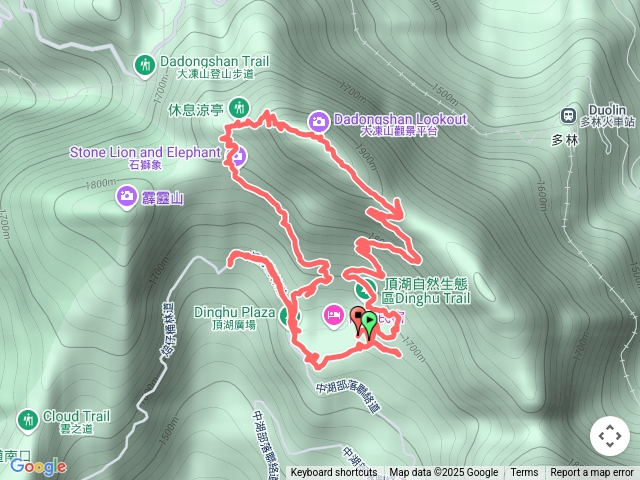 頂湖大凍山（114.619）