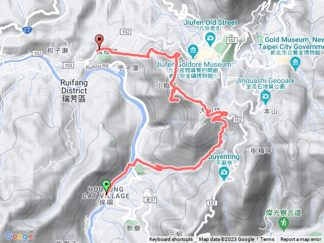 猴硐-大粗坑古道-小金瓜露頭-小粗坑山-琉榔(流籠)古道連走-瑞芳