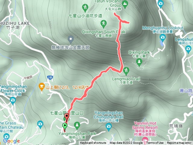 七星三主峰東峰苗圃登山口