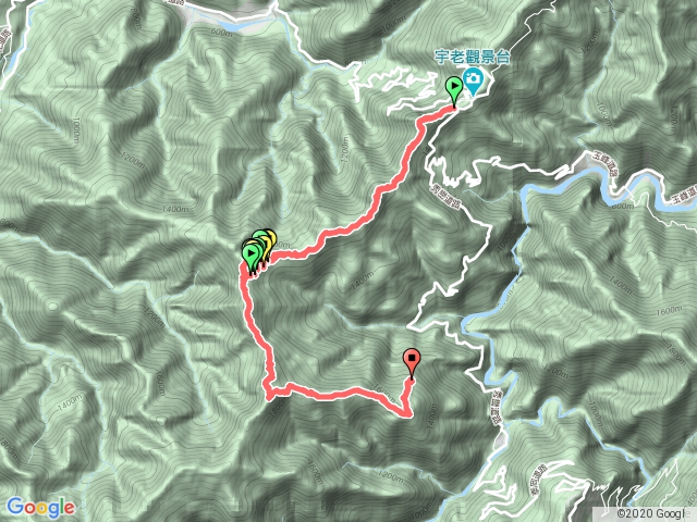 魯壁-東穗-大島田-石麻達-屯野生台5連峰-20200223