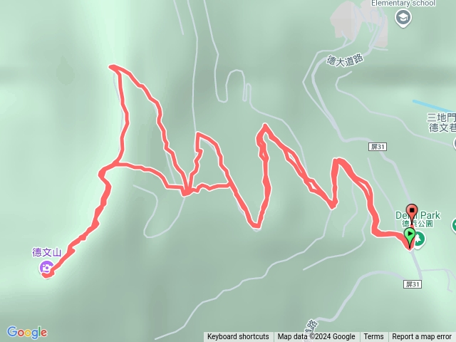 霧台鄉德文山（觀望山）（標示路點）預覽圖