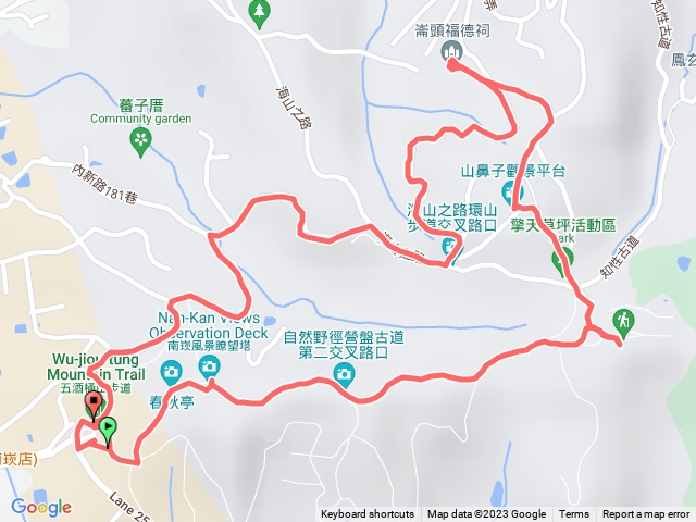 20230915桃園蘆竹五酒桶山步道，南崁山gpx