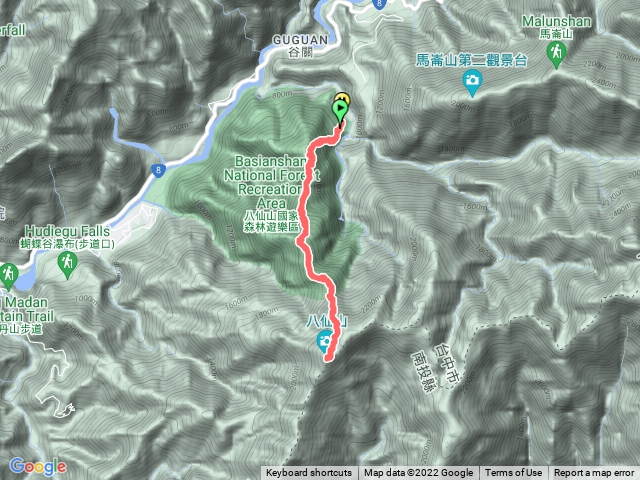八仙山主峰