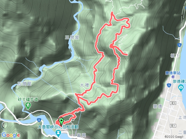 得卡倫步道登立霧山O型