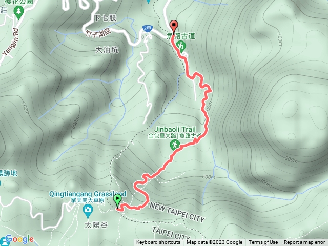 走遍陽明山尋寶任務金包里大路(擎天崗至上磺溪停車場段)202308261144