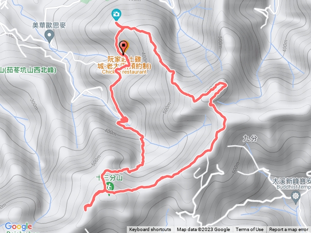 金面山、金面金山、十山分三大O