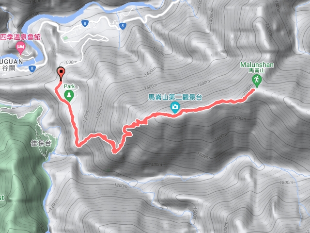 谷關七雄老二馬崙山