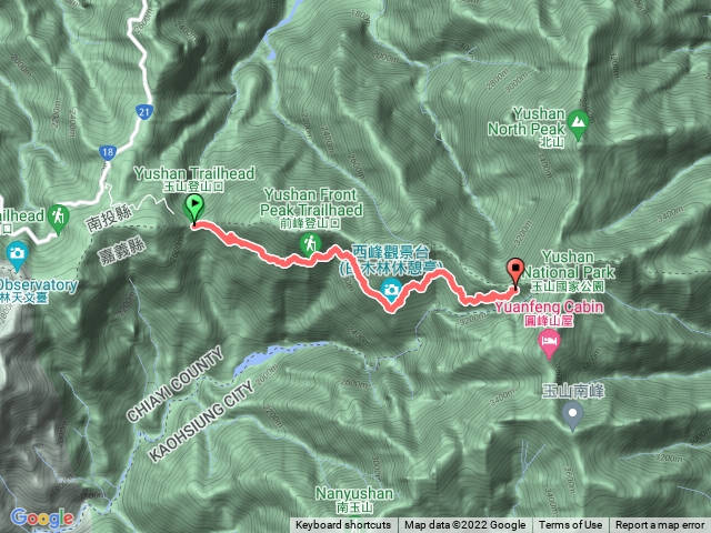 Day 1 玉山登山口—排雲山莊