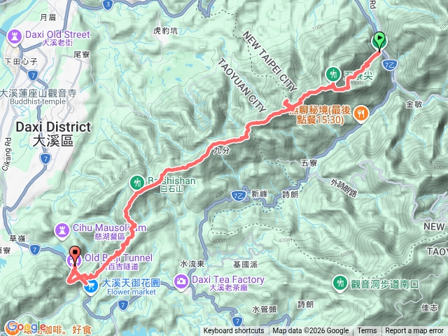 五百縱走（五寮尖-舊百吉隧道）