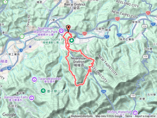 2026 09 20 暖暖車站～暖壽山~頂寮山~暖東峽谷～消墾嶺古道～東勢大崙～東勢坑山～觀音湖山O型