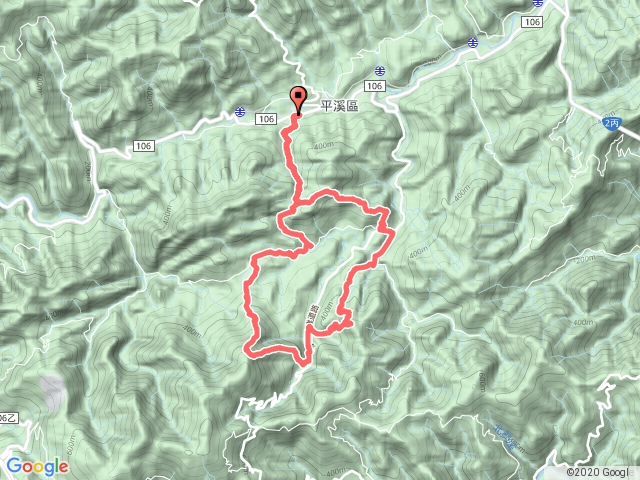 東勢格越嶺古道、臭頭山、東勢格山、高德坑山、玉桂嶺山 O型