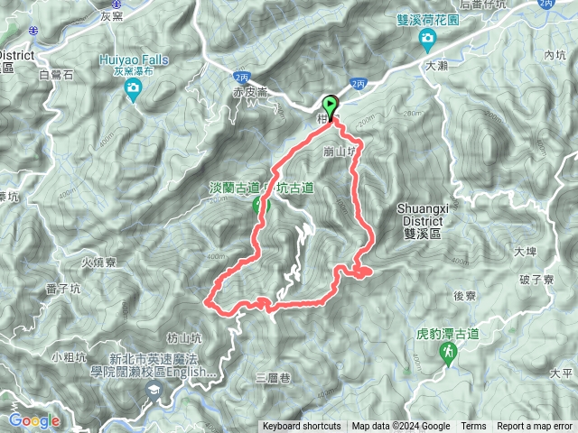 中坑古道-北豹子廚山-柑腳山-崩山坑古道O型