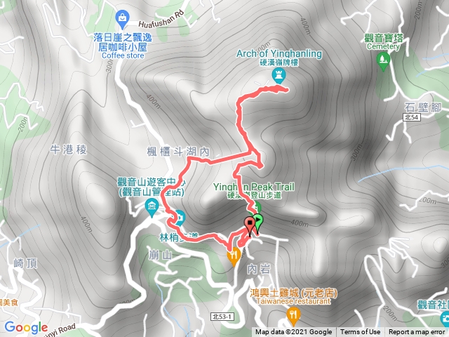 觀音山硬漢嶺，楓櫃斗湖O型走