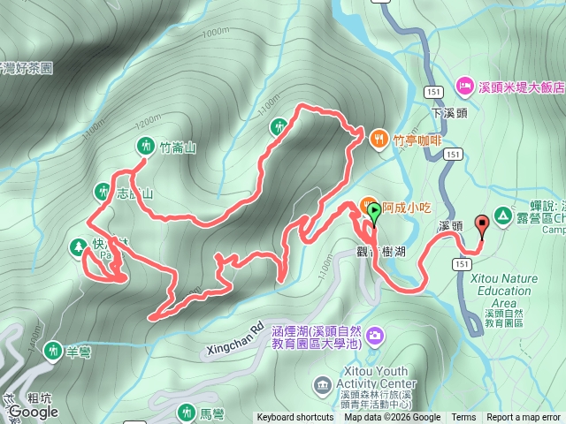 南投鹿谷溪頭四秀溪頭山竹崙山志騰山快活林預覽圖