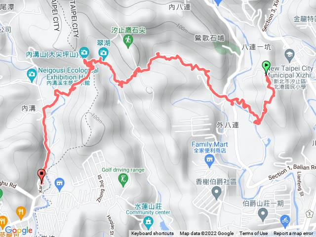烘內派出所 內溝溪登山步道 大都會客運東湖站