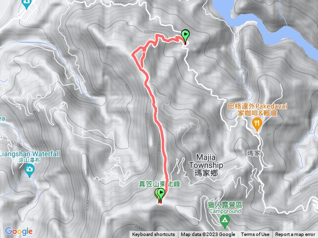 後白賓山走真笠東北峰1120319