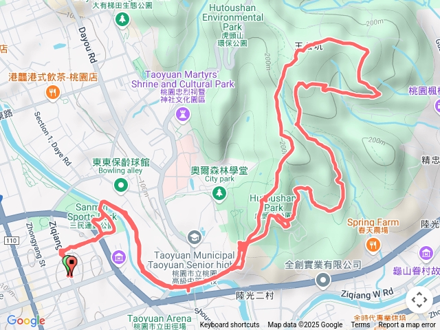 虎頭山龜崙山楓樹步道