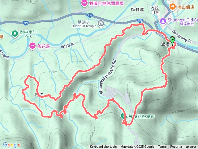 雙溪  梅竹蹊山-內坑古道-麻竹坑山-百二階古道-苕谷瀑布-蝙蝠山  O形