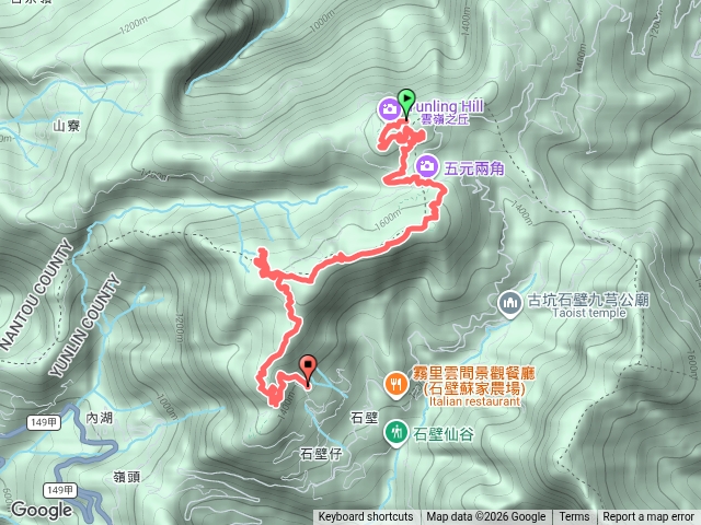 雲嶺之丘_五元兩角_石壁步道預覽圖