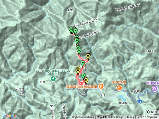 阿玉山步道（沒蓋成的新北橫）上阿玉山