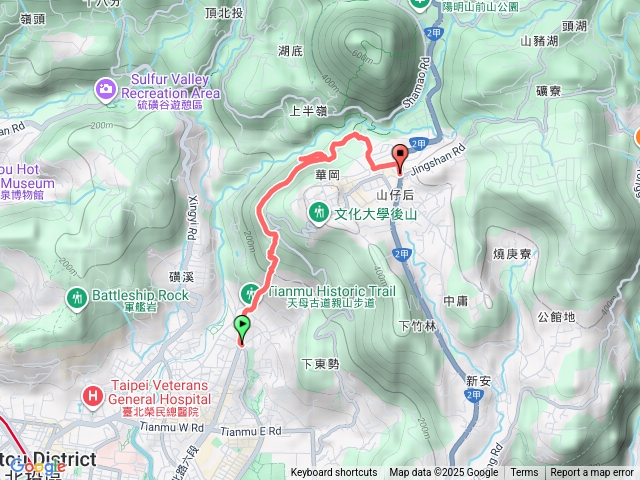 天母水管步道-文化大學