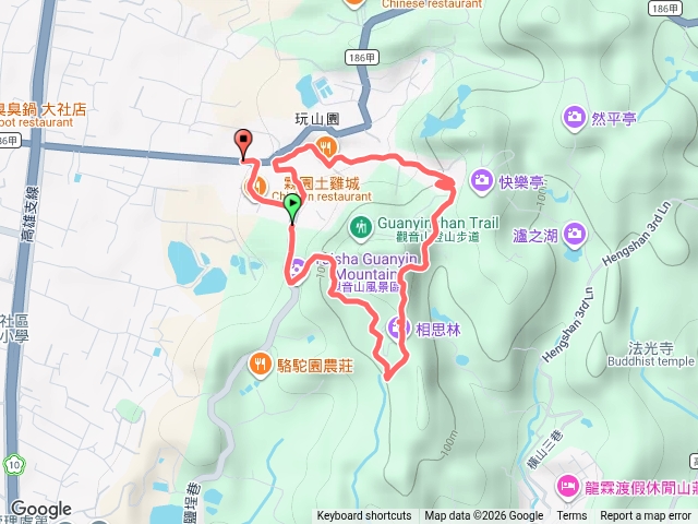觀音山合家歡路線預覽圖