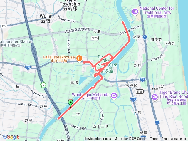 冬山河右岸自行車