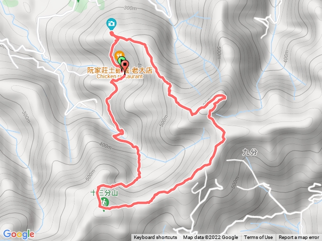 桃園金面山往十三分山O