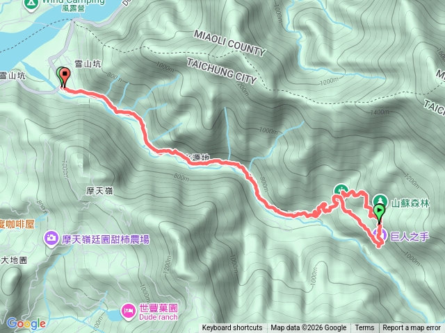 雪山環線坑步道預覽圖