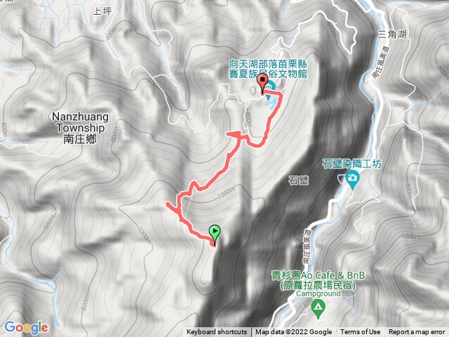 向天湖山頂光天高山到向天湖單向