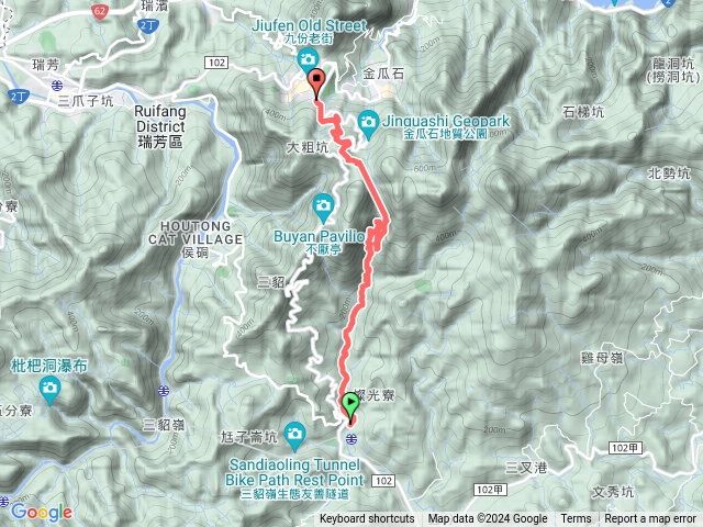 牡丹十三層秘境、貂山古道、百二崁古道出金瓜石