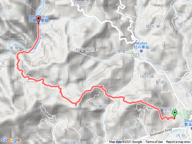 雙溪大竹林山新路尾山三貂嶺站