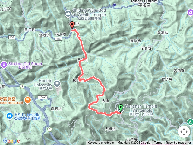 20250615坪林-南山寺-東昇茶坊-大粗坑越嶺保甲路-景美溪水源基石-南勢坑古道-九芎坑山-平溪藤寮坑站