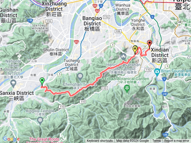 台北天際線第十段（三峽長壽山＞新店十四張捷運站）