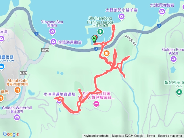 水湳洞漁港-明里路登山步道-長仁社區