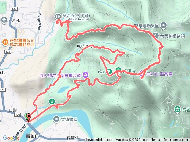 二進二出三汀山