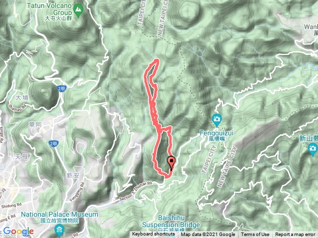 1101002坪頂古圳-內雙溪古道-瑪礁古道-新圳頭山-鵝尾山O型