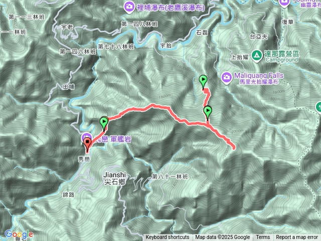 芝虎縱走-守村農場起登預覽圖