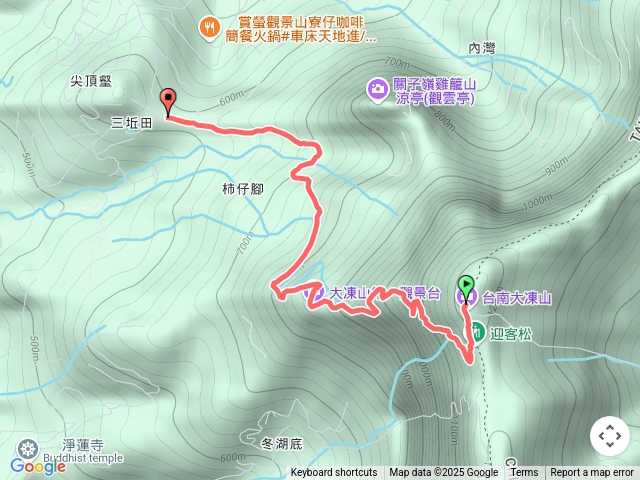 台南－臺灣百大必訪步道關仔嶺大凍山步道-下山