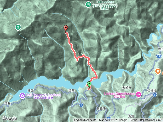 【佳陽南稜上小劍二日】D1 佳陽運貨覽車站-雪關山-2450營地預覽圖