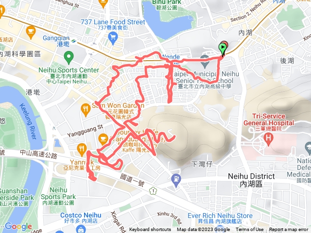 20230122陽光公園-紫陽綠地-文德二號公園-一號公園-瑞陽公園-三號公園-瑞光公園-瑞湖公園-公館山