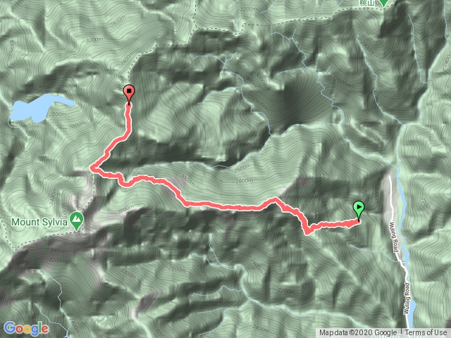 雪山登山口～雪北山屋