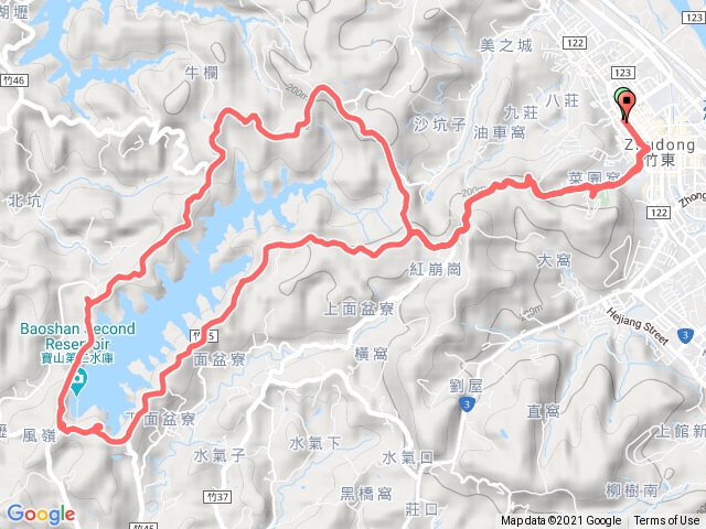 新竹寶二水庫環湖步道1100116