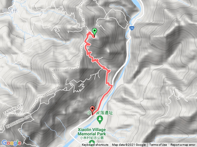 西阿里關山東側登山口