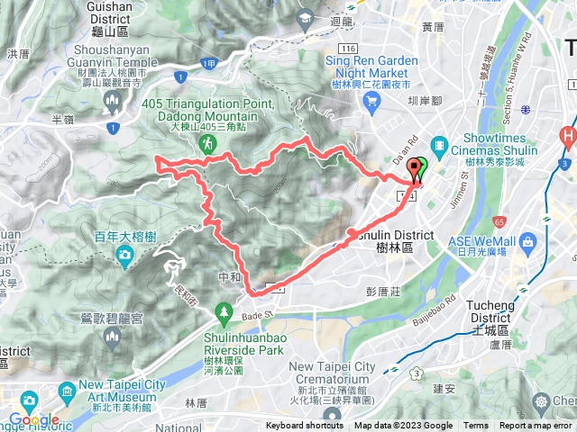 樹林-大同山-青龍嶺-大棟山-大湖頂山-山佳 O型健走