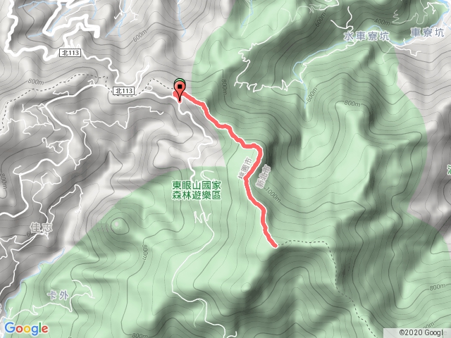 志繼山縱走東眼山-原路來回