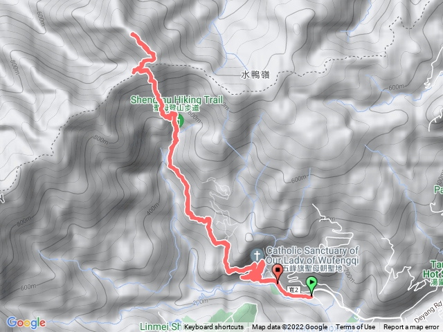 夜登朝聖路，日出抹茶山