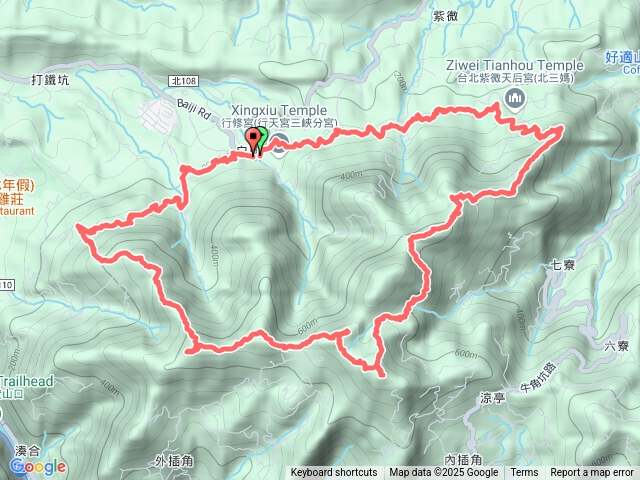 白雞七連峰（六寮崙山+六寮崙山西南峰+雞罩山前峰+雞罩山+白雞山+鹿窟尖+添福山）
